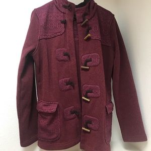 Patagonia Maroon Pea Coat